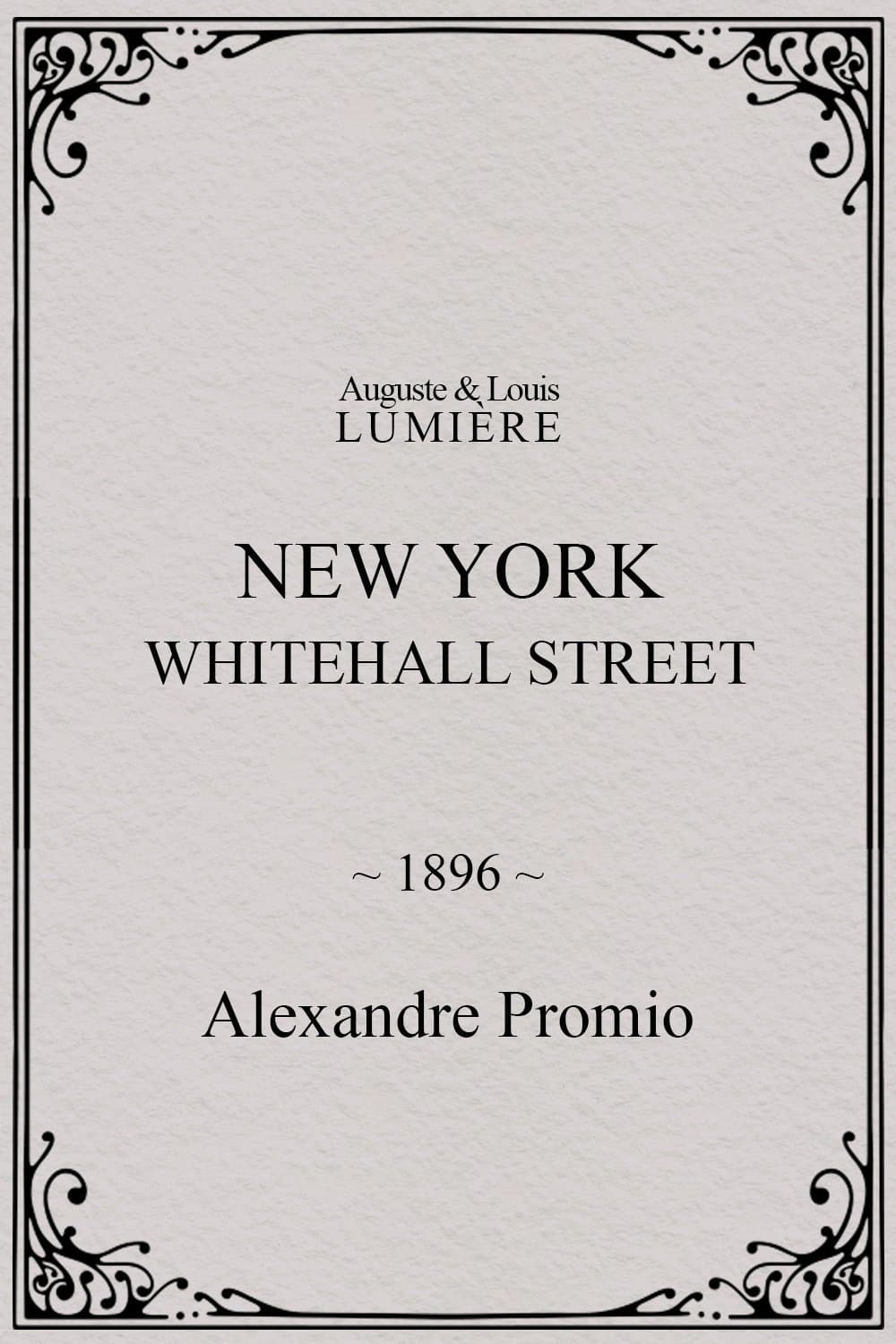New York, Whitehall Street